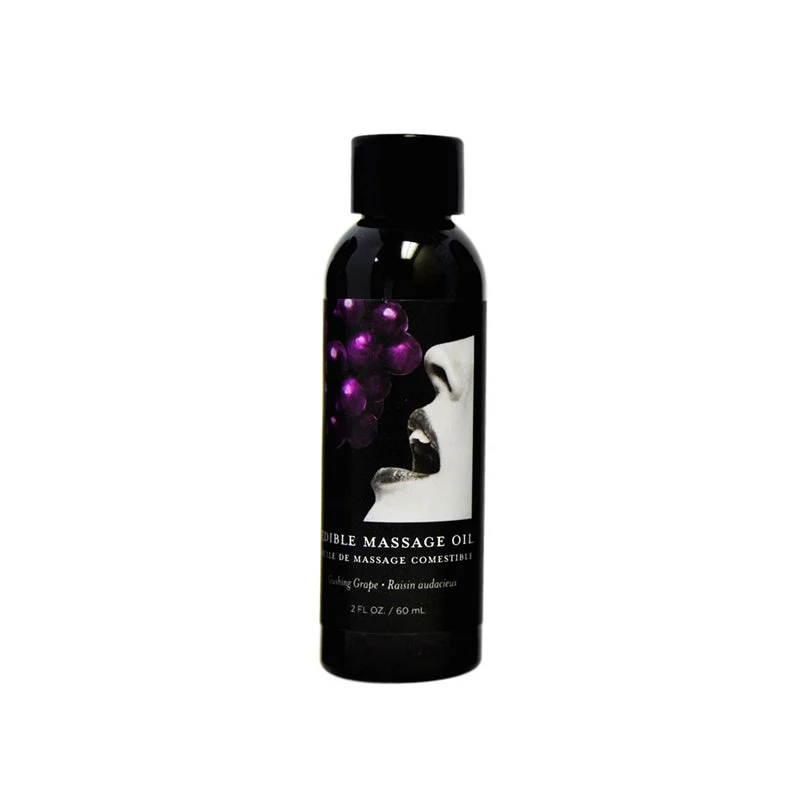 Earthly Body Edible Massage Oil-Grape 2oz
