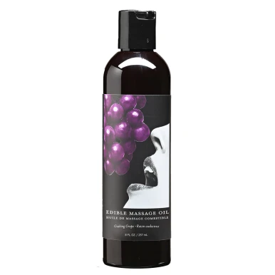 Earthly Body Edible Massage Oil Gushing Grape