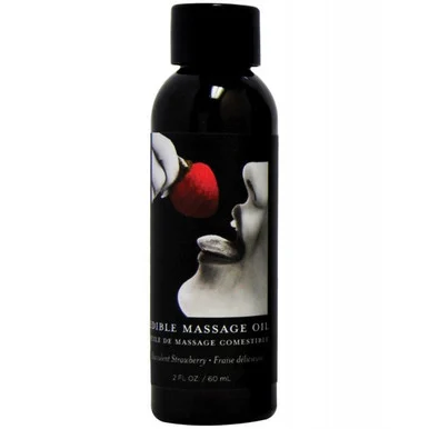 Earthly Body Edible Massage Oil Succulent Strawberry