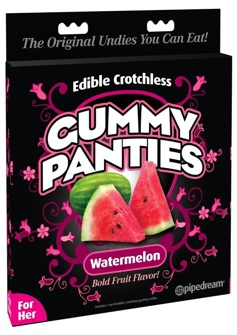 Edible Crotchless Gummy Panties, Watermelon