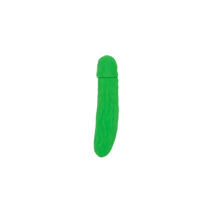 Emojibator Pickle USB Rechargeable Pickle Shaped Silicone Vibrating Bullet
