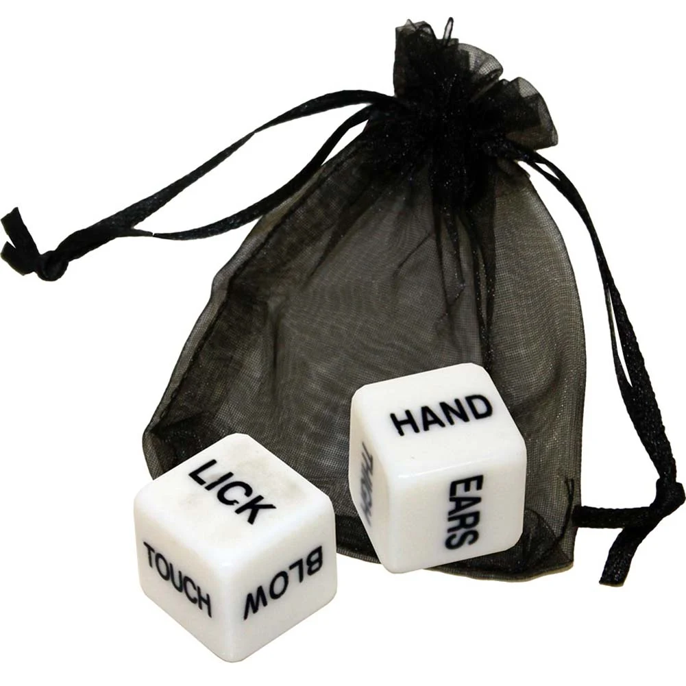 Erotic Dice for Lovers with Storage Pouch