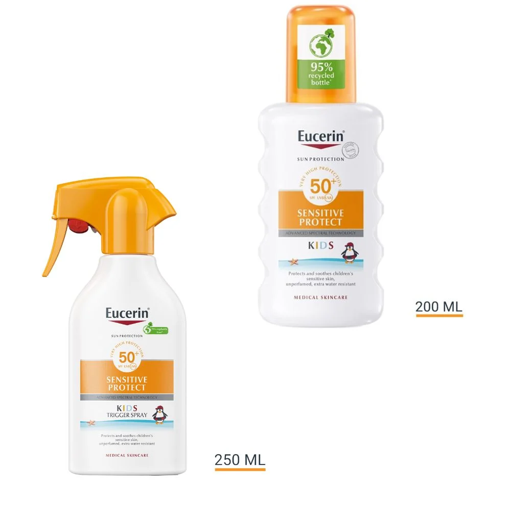Eucerin Sun Protection Sensitive Protect SPF50+ Kids Spray Extra Water Resistent