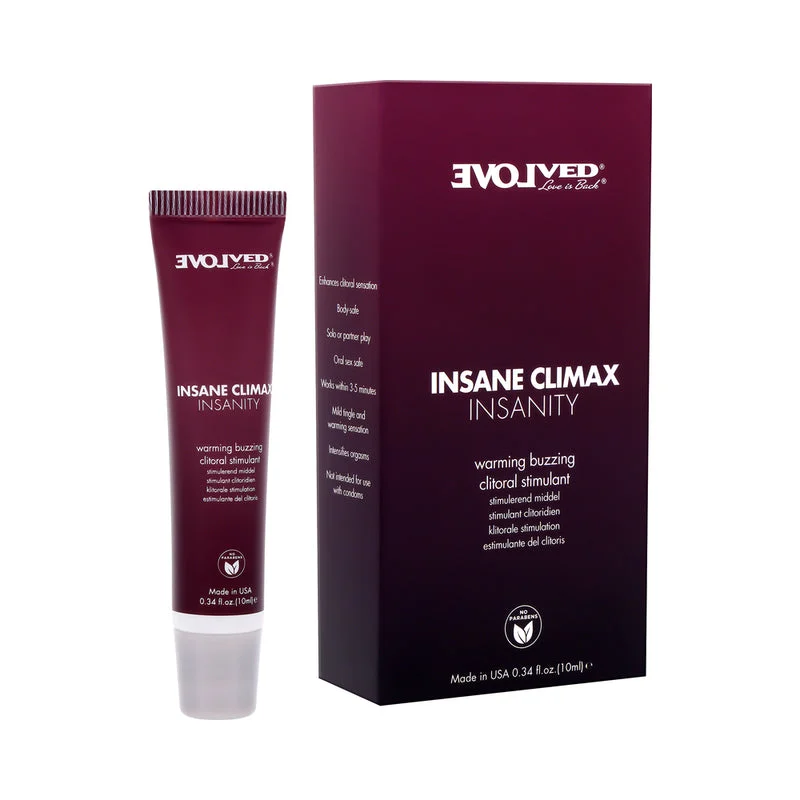 Evolved Insane Climax Insanity Warming Buzzing Clitoral Stimulant .34oz