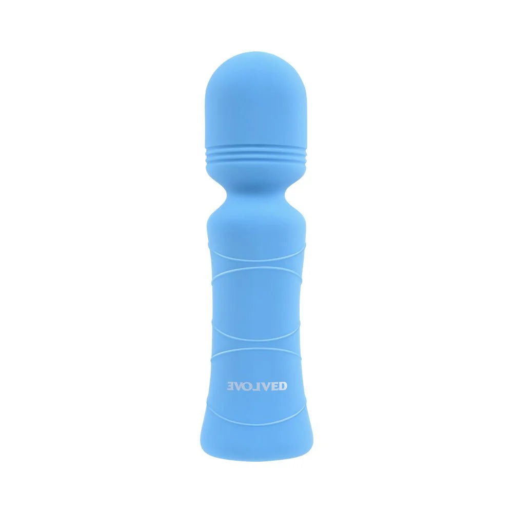 Evolved Out of The Blue Vibrating Mini Wand - Blue
