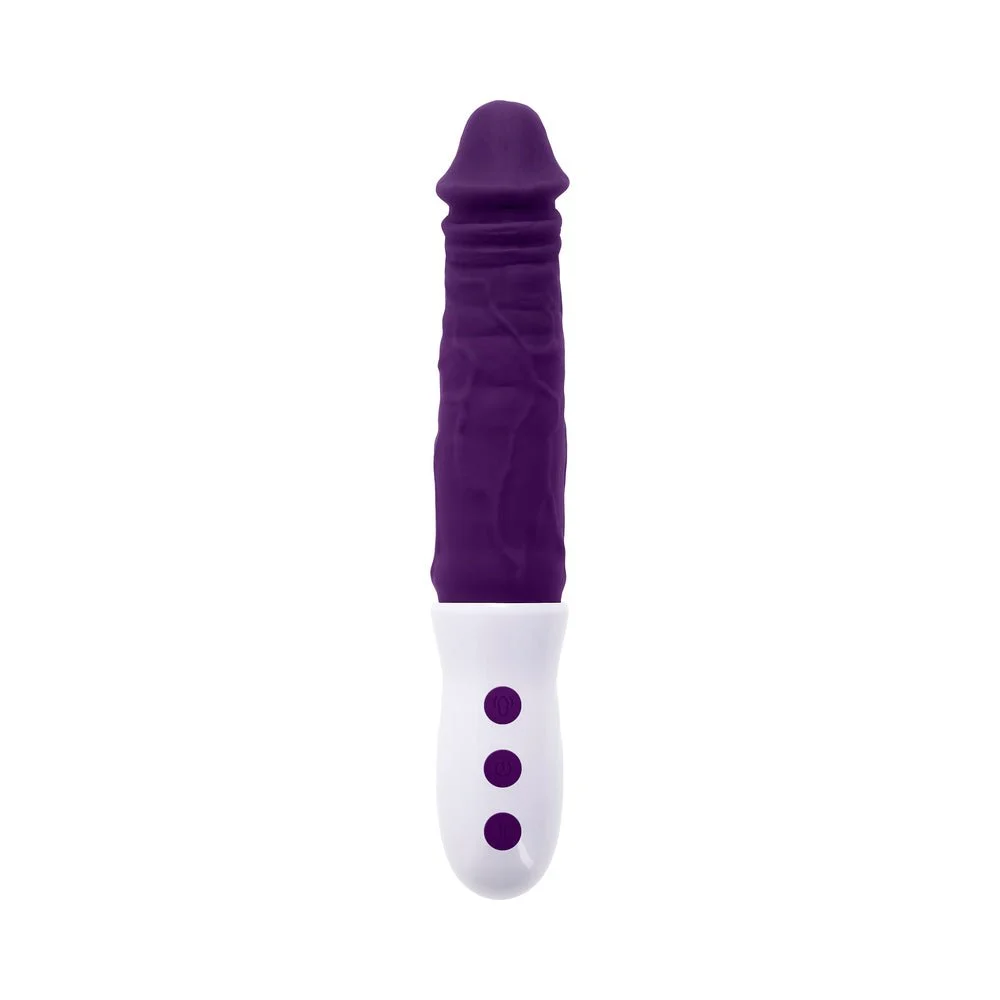 Evolved Plum Thrust Rechargeable Thrusting Vibe Silicone Black