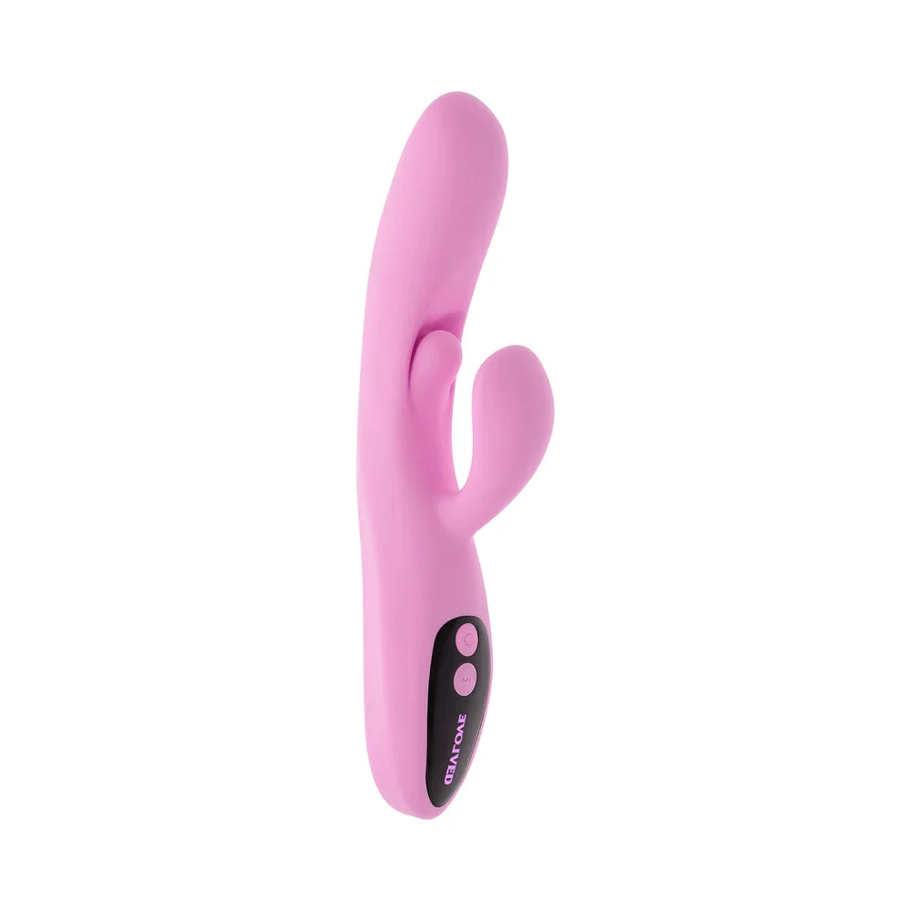Evolved Push the Button Curved Rabbit Vibrator