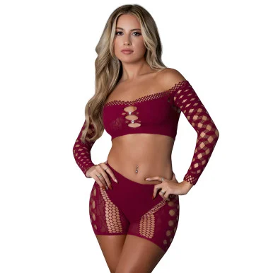 Exposed Seamless Crop Top & Short Set
