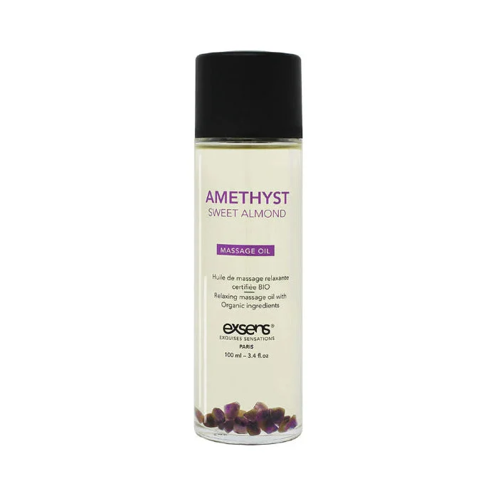 Exsens Body Oil With Amethyst Crystals And Sweet Almond Oil