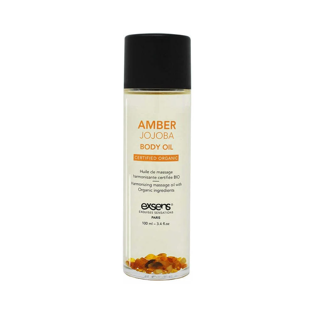 EXSENS of Paris Organic Body Oil w/Stones -Amber Jojoba 100 ml