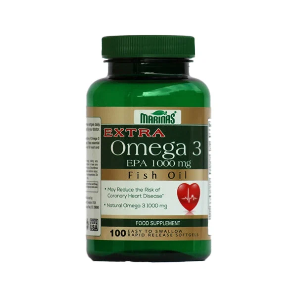 Extra Omega 3 EPA 1000 Mg Fish Oil 100 Tablets