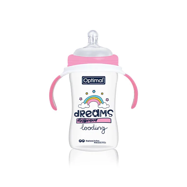 Extra Wide Neck Feeding Bottle With Handle 240 ML