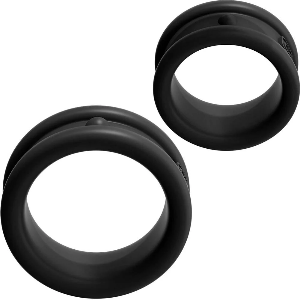 Fantasy C-Ringz Max-Width Silicone Rings, Black