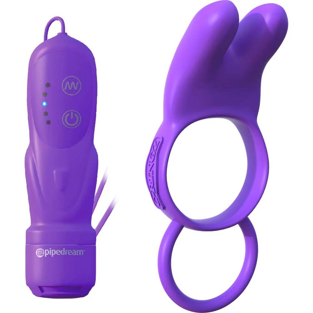 Fantasy C-Ringz Twin Teazer Rabbit Ring, Purple