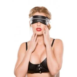Faux Leather Zip Mask BF-2005