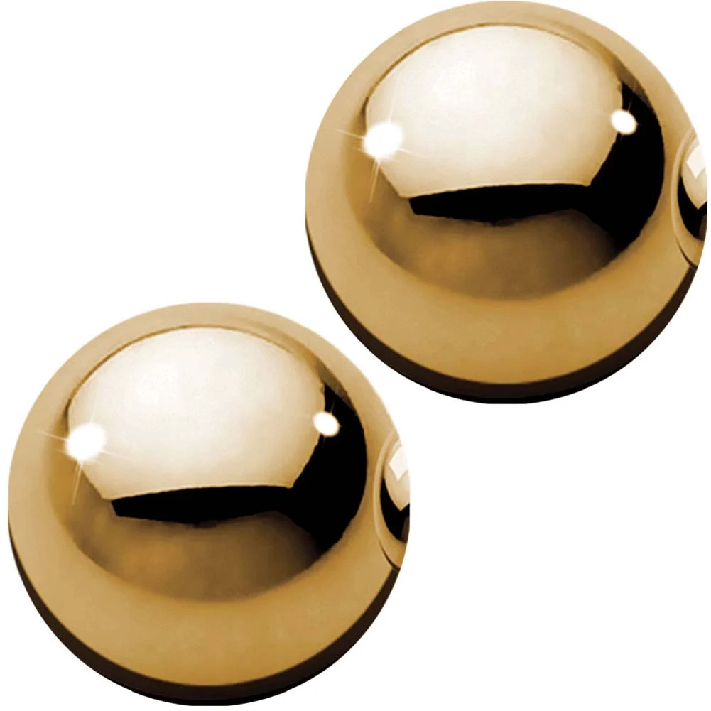 Fetish Fantasy Gold Ben Wa Balls, 0.75", Golden