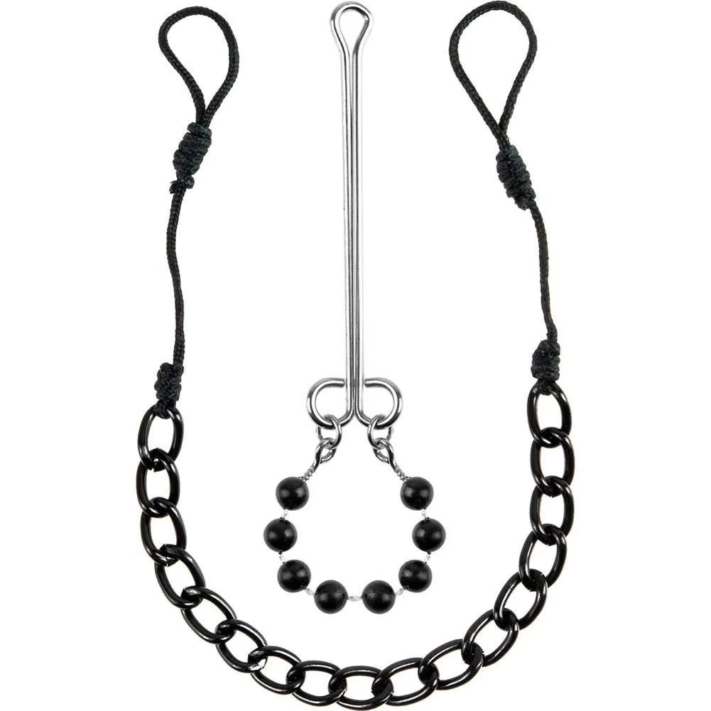Fetish Fantasy Limited Edition Nipple and Clit Jewelry, Black