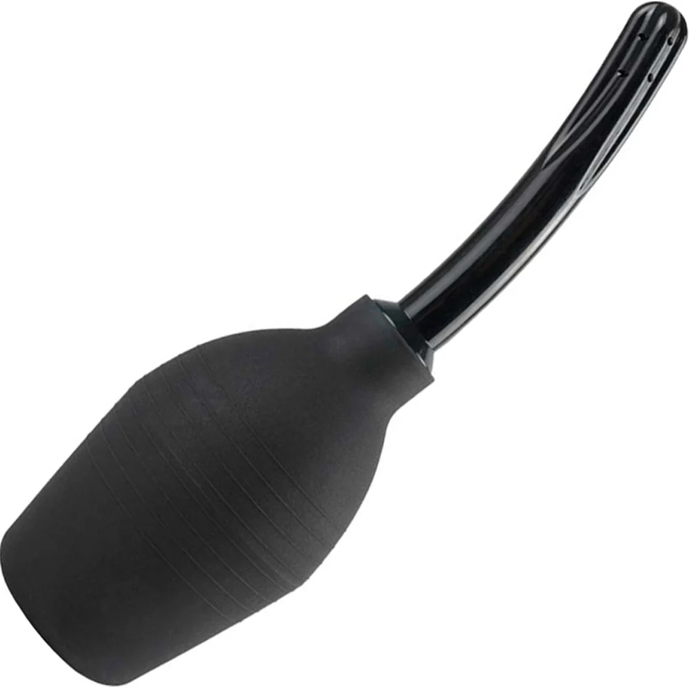 Fetish Fantasy Series Curved Douche Enema, 10.5 fl.oz (300 mL), Black