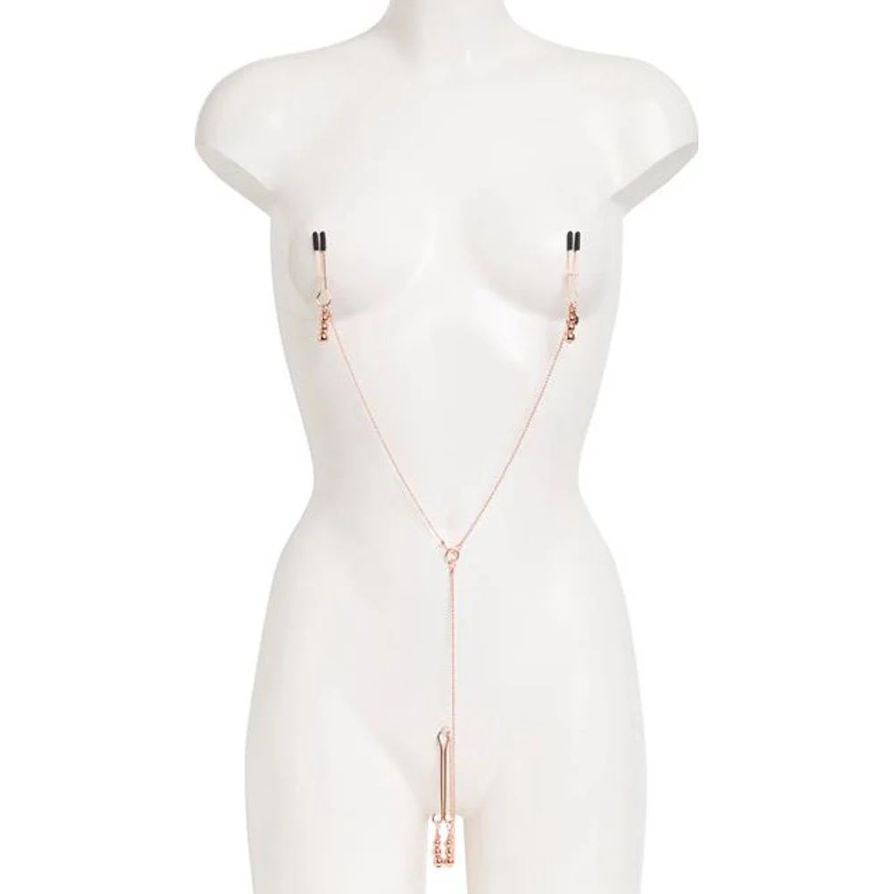 Fifty Shades Freed All Sensation Nipple and Clitoral Chain, Gold