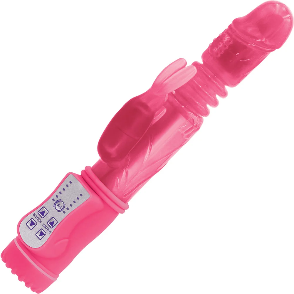 Firefly Thumper Thrusting Rabbit Vibrator, 9.4", Pink