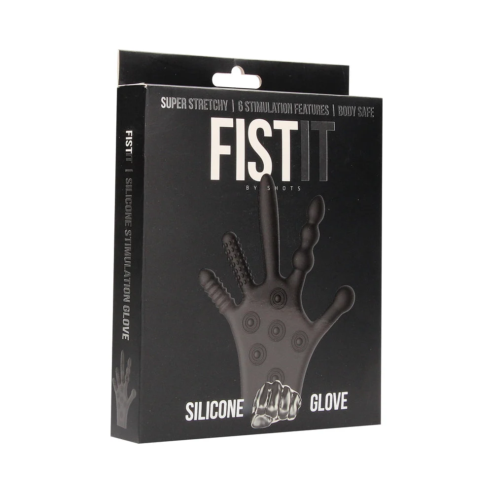Fist It Silicone Stimulation Glove, Black