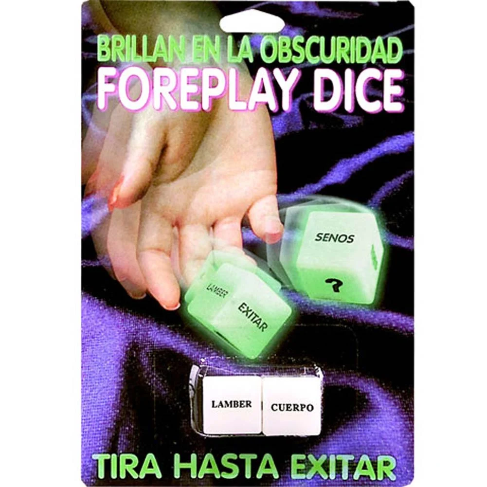 Foreplay Dice Glow-in-the-Dark Spanish Version Erotic Game