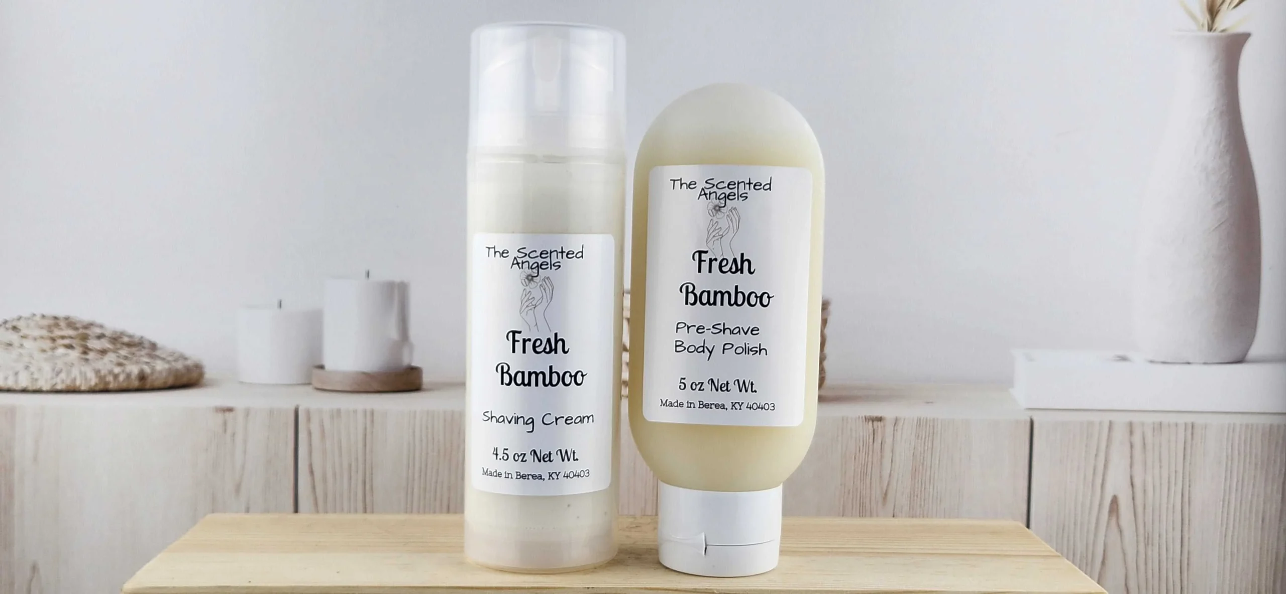 Fresh Bamboo Pre-shave Polish and Shaving Cream