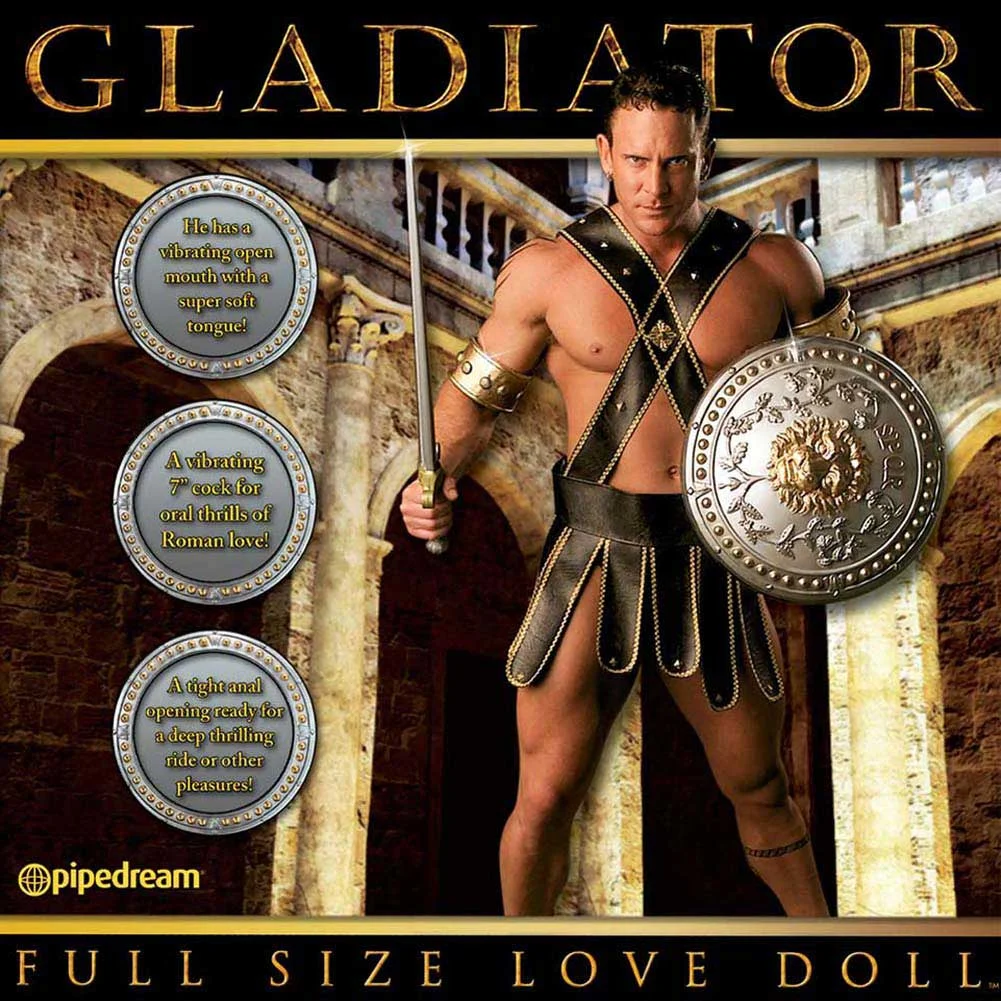 Full Size GLADIATOR Vibrating Inflatable Love Doll