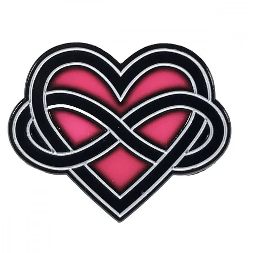 Geeky and Kinky Infinite Love Polyamory PRIDE Pin