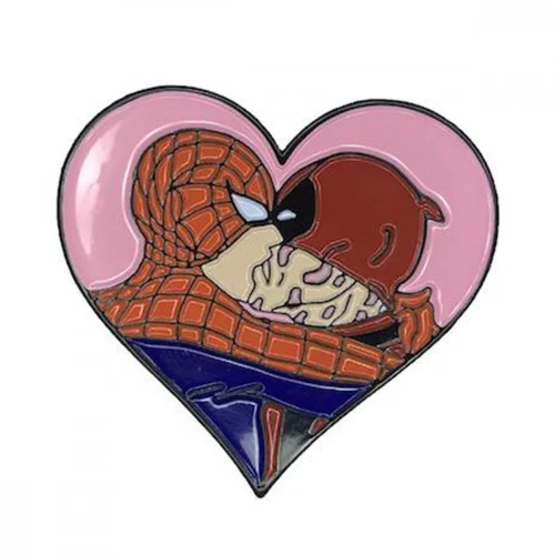 Geeky and Kinky PRIDE Spiderman and Deadpool Pin