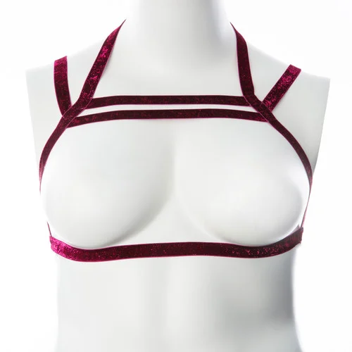 Gender Fluid Sugar Coated Raspberry Red Harness