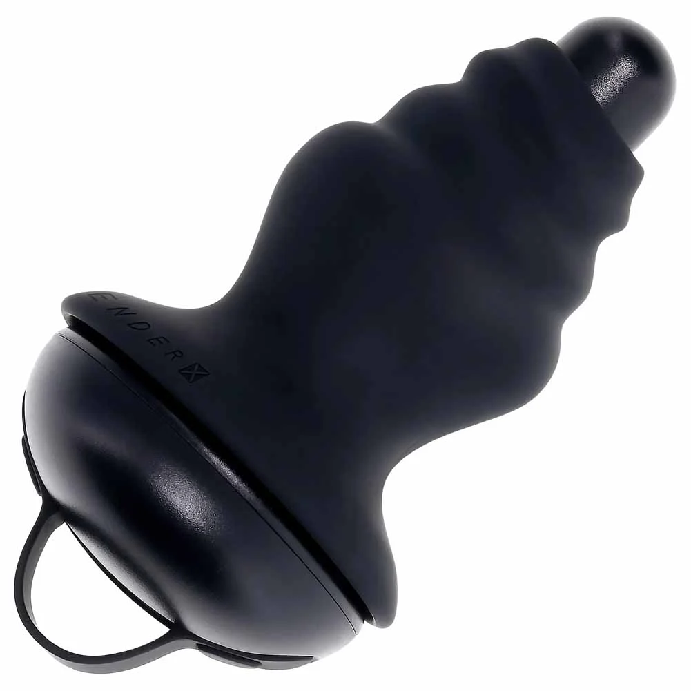 Gender X Echo Rechargeable Sheathed Silicone Stimulator, 6", Black