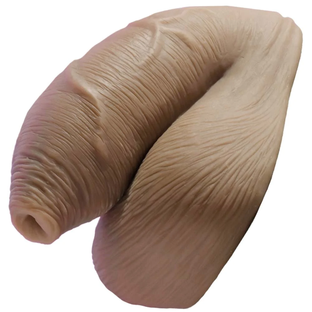 Gender X Realistic Uncircumcised Packer, 4.5", Tan