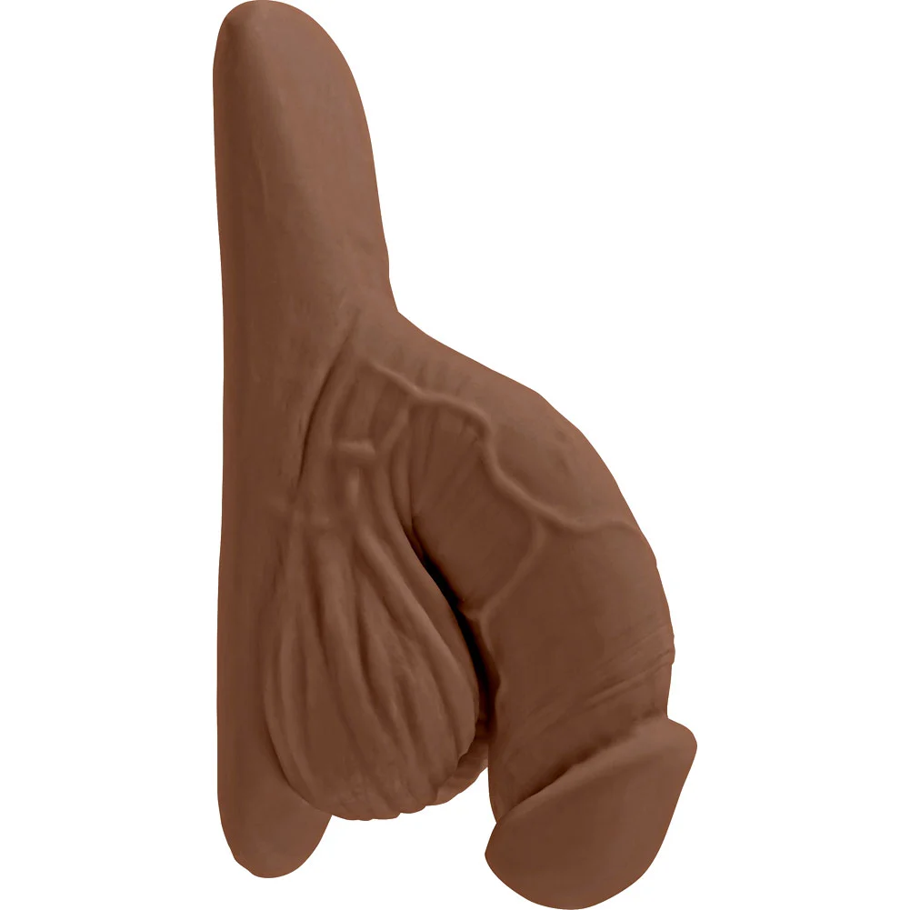 Gender X Squishy Penis Packer, 4", Mocha
