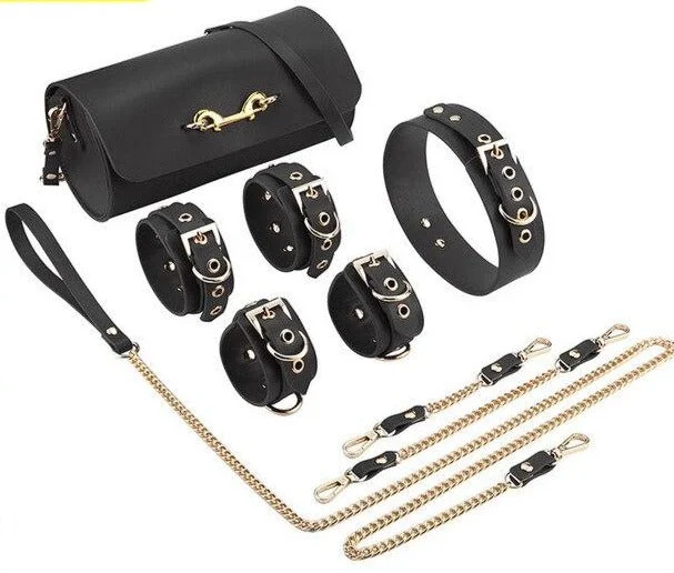 Genuine Leather Ladies BDSM Bondage Set