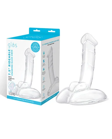 Glas 7.5" Rideable Standing Glass Dildo