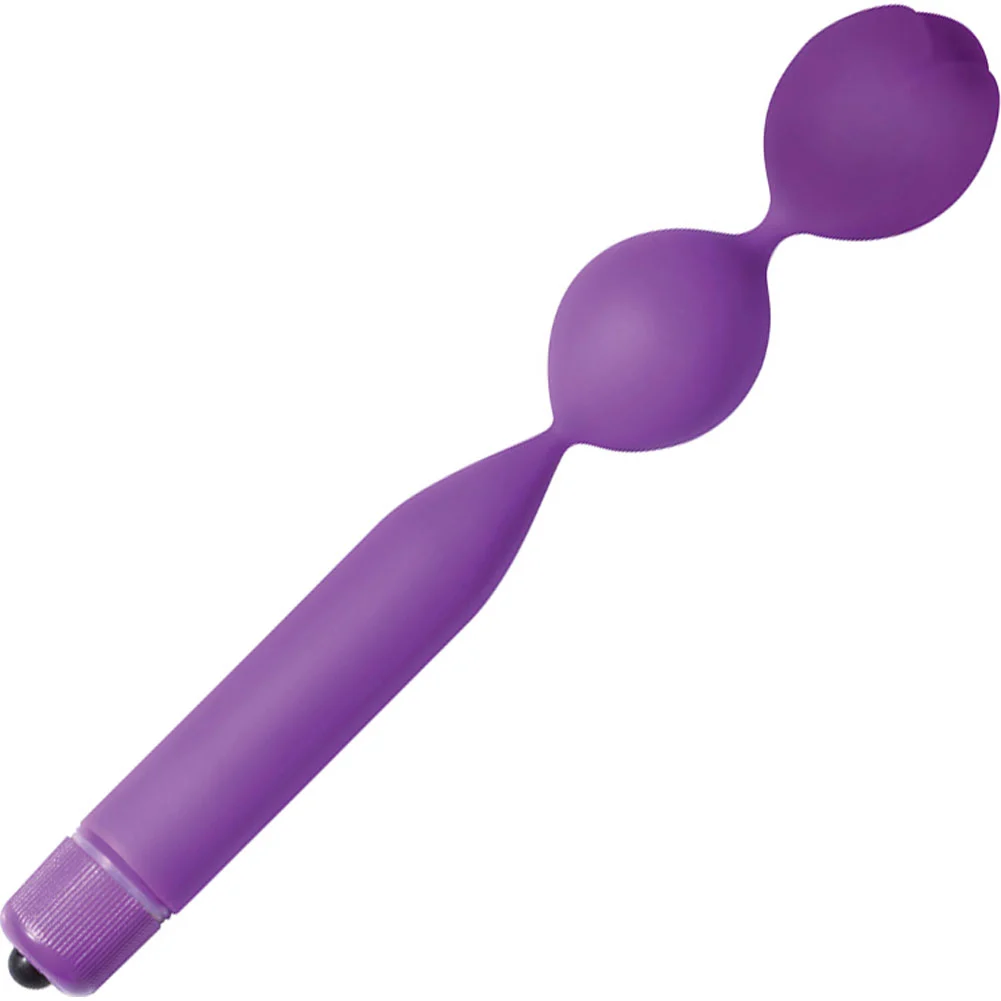 Gossip Double Weight Vibrating Kegel Wand, 7.5", Purple