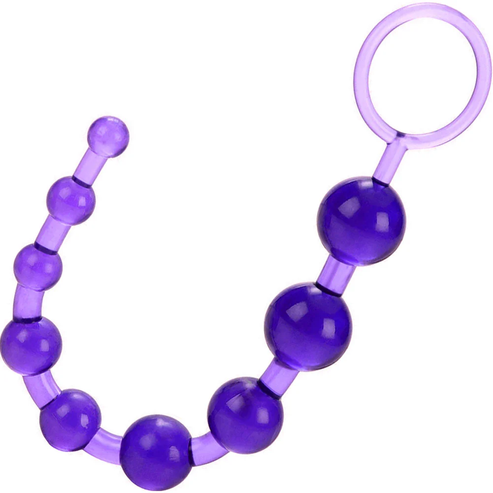 Graduated Anal Beads, 11", Purple
