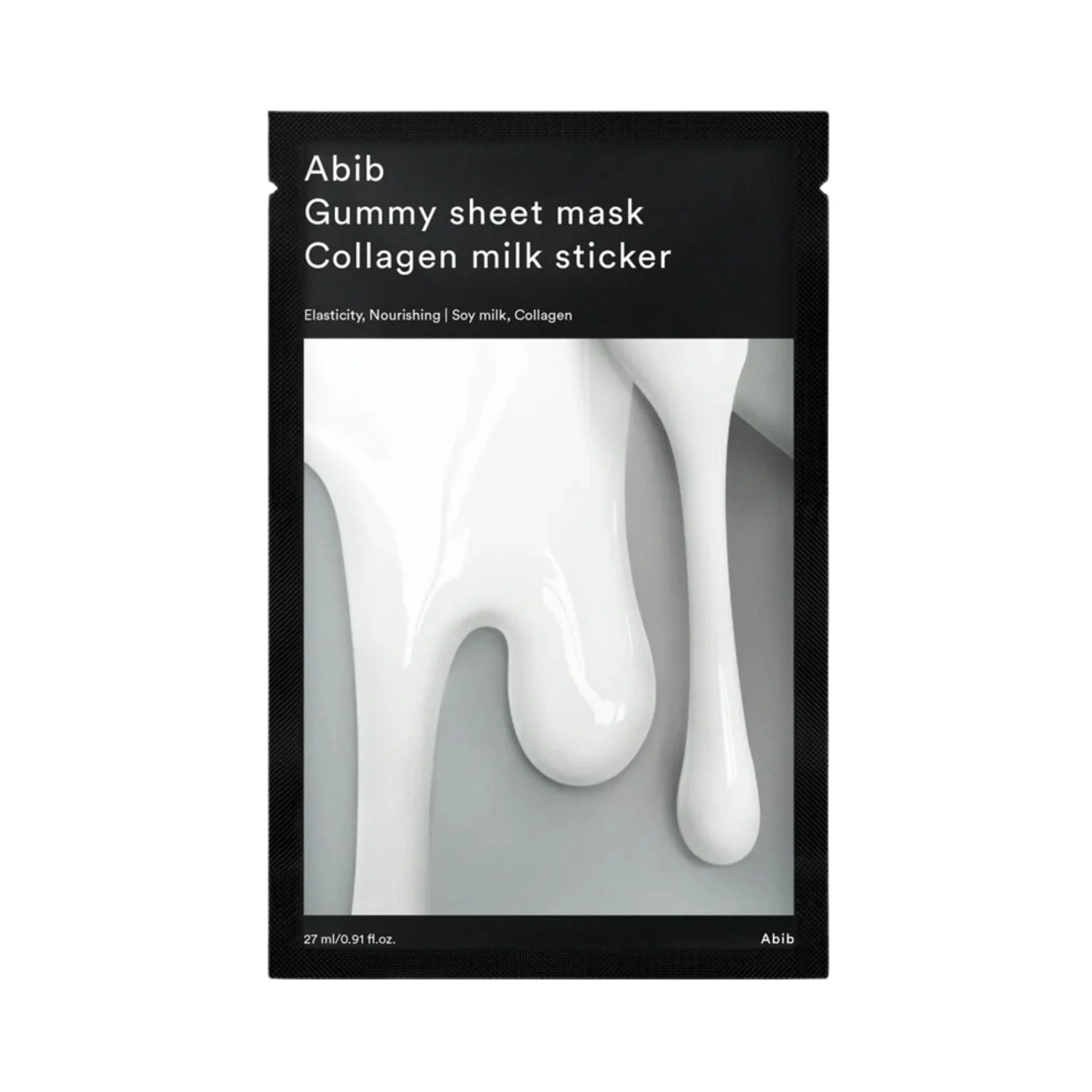 Gummy Sheet Mask Collagen Milk Sticker