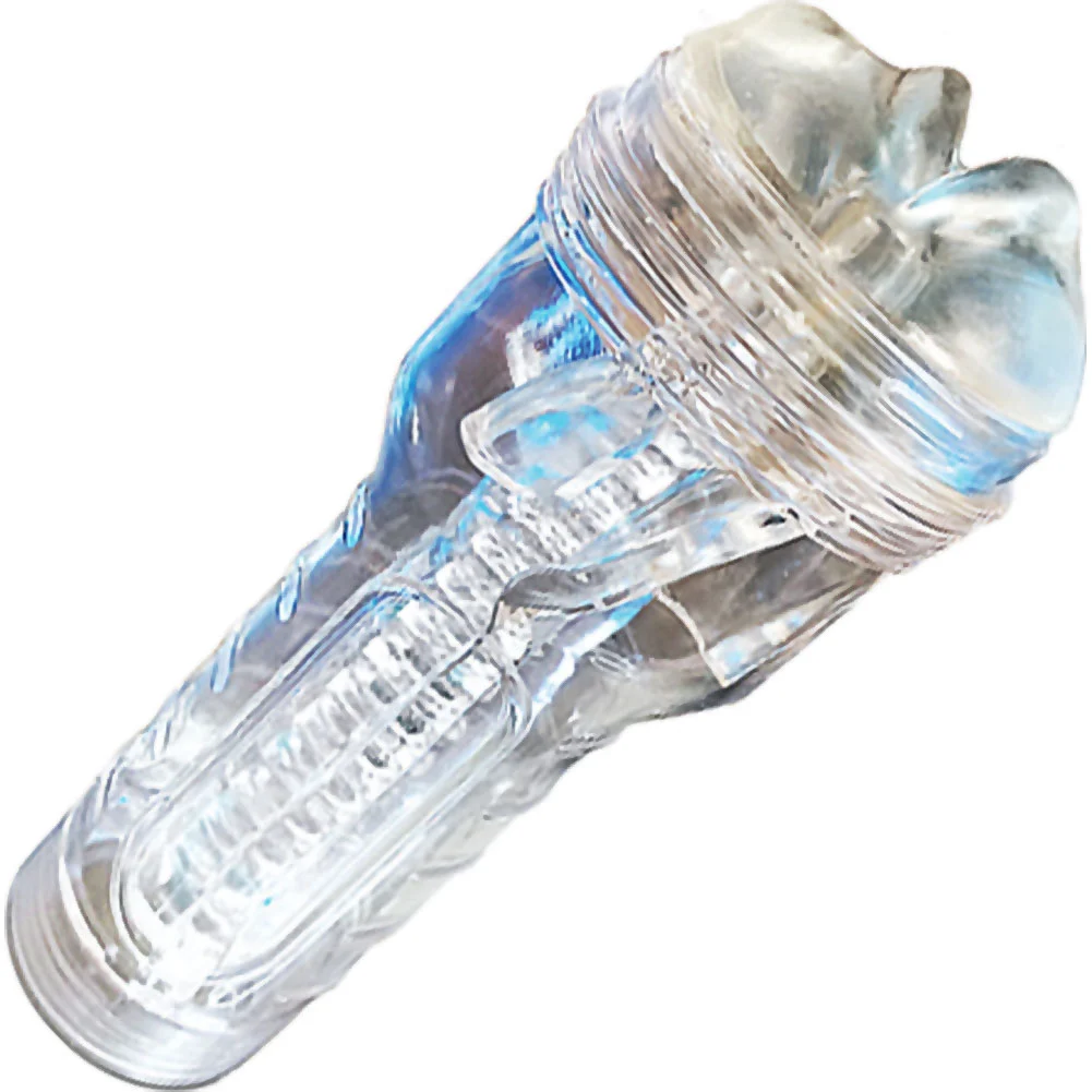 Happy Ending MSTR B8 Squeeze Box Stroker, Mouth, Clear