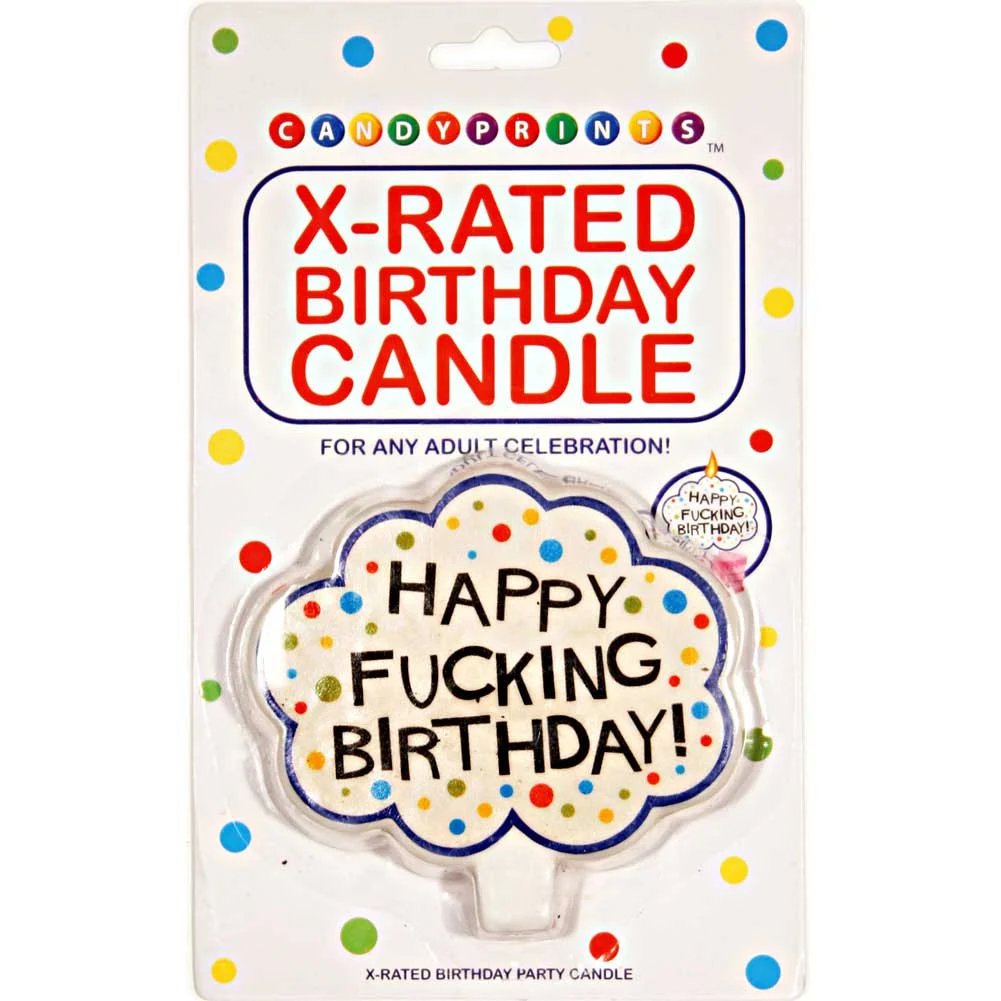 Happy Fucking Birthday Candle