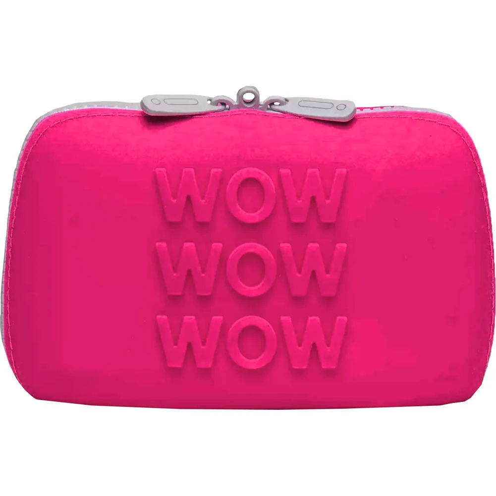 Happy Rabbit Silicone Zipper Storage Case, Small, Pink, WOW