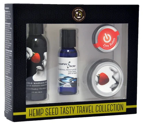 Hemp Seed Tasty Travel Collection Gift Set by Earthly Body