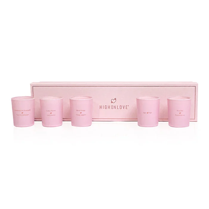HighOnLove Mini Sensual Massage Candles Collection For Massage and Temperature Play