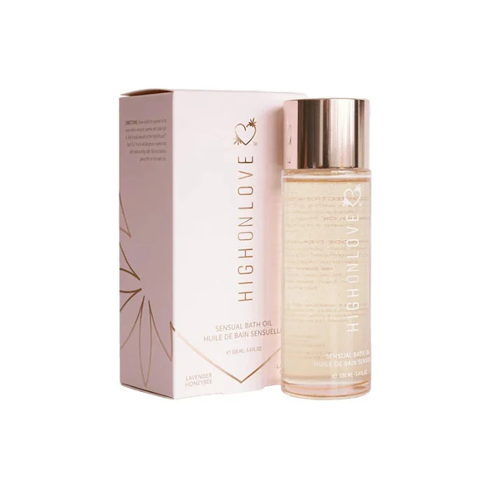HighOnLove Sensual Moisturizing Bath Oil Lavendar Honeybee
