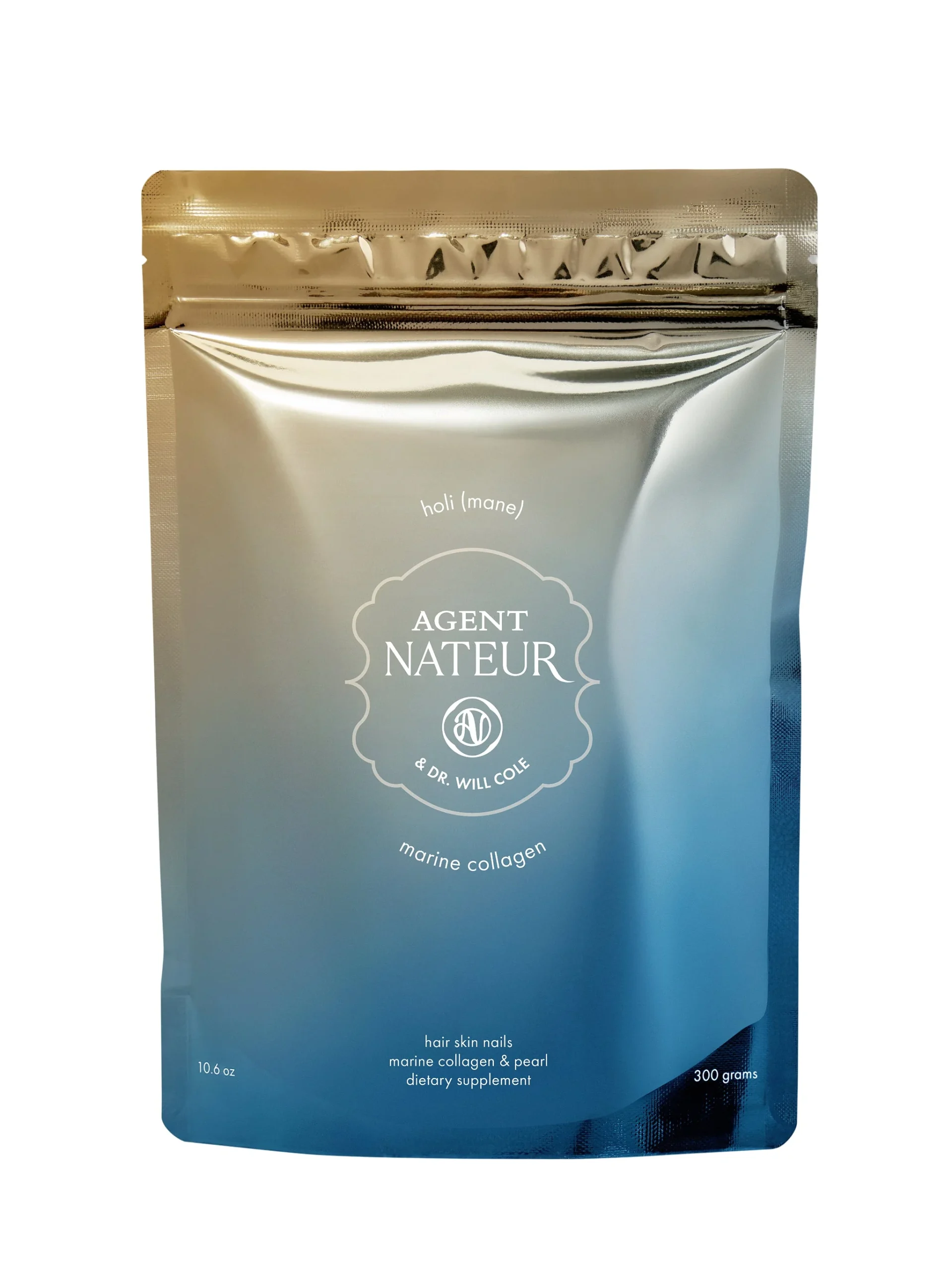 holi (mane) marine collagen peptides and pearl hair 2 daily supplements combined
