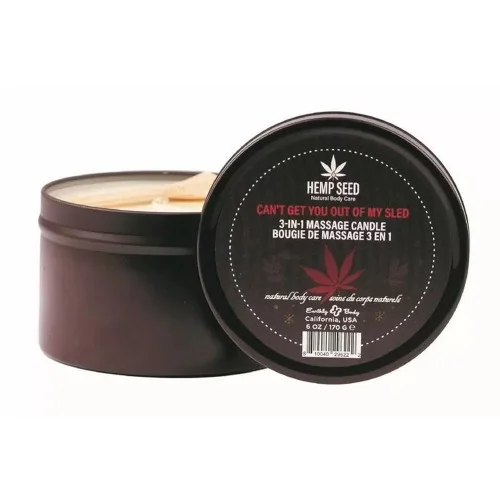 Holiday 2023 Hemp Seed Massage Candle by Earthly Body