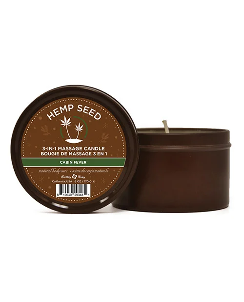 Holiday Hemp Seed Massage Candle by Earthly Body
