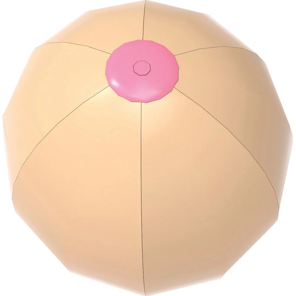 Hott Products Big Boobie Beach Ball, Ivory Flesh