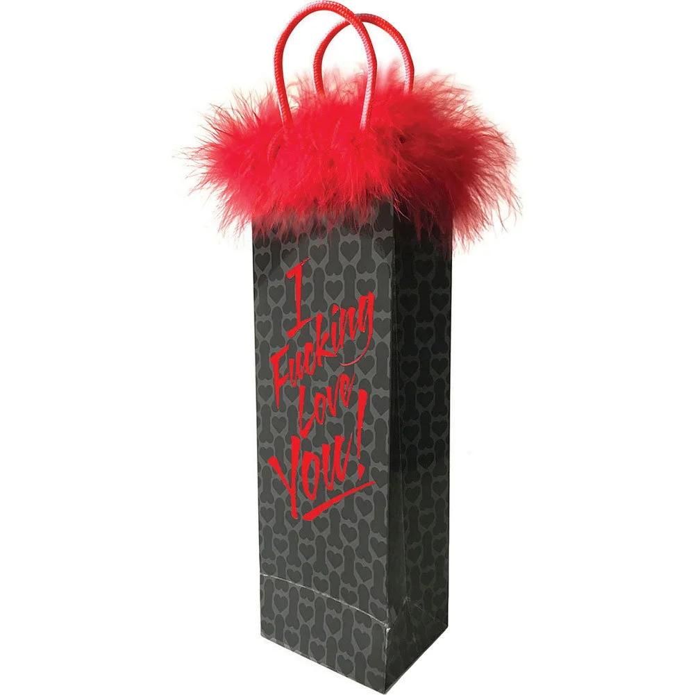 I Fucking Love You Gift Bag, Red/Black
